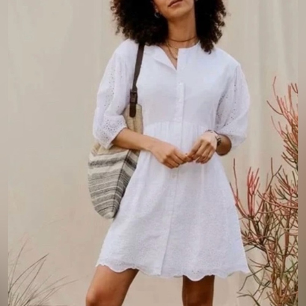 Ladies white “Montrose” Good Hart Dress